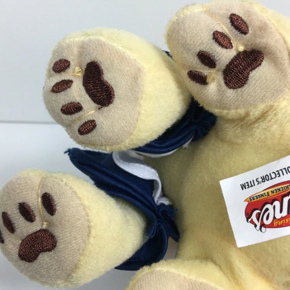 Raising Canes Chicken Push Puppy Dog 4th Of July Stars Stripes Red White Blue 7" - Picture 9 of 12